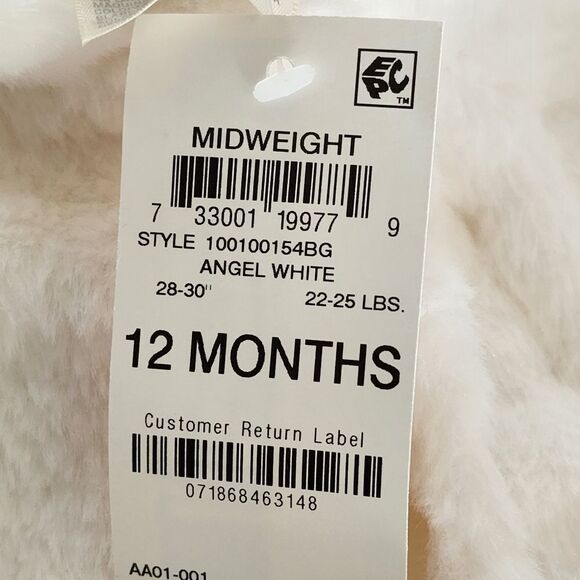 First Impressions Kid's Heart Plush Coat - 12 Months - Picture 6 of 6